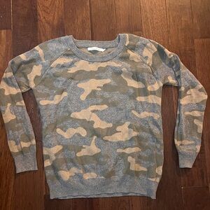 Camouflage Crew Neck Sweater